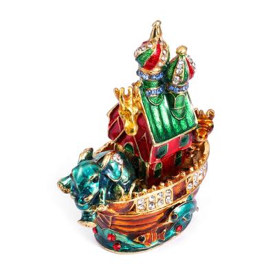 China Direct Selling Fashionable Animal Series Trinket Box Creative Trinket Keepsake Jewelry Box for sale