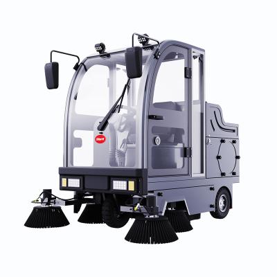 China Hotel Sweepers Electric Floor Machine Sweeper Scrubber Equipment Electric Road Sweeper for sale