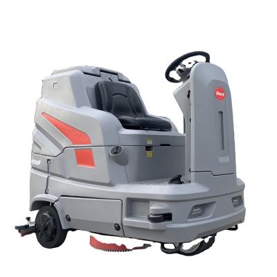 China Hotels Haiyu SX700 Floor Washing Cleaning Machine Driving Commercial Electric Tile Battery Operated Lathe On Floor Scrubber For Sale for sale