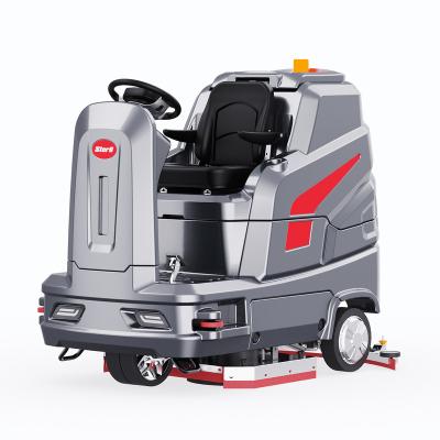 China Hotels Machine Ride On Floor Scrubber Automatic Floor Scrubber Machine Floor Sweeper Cleaning for sale