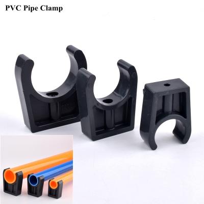 China Garden Irrigation 20-110mm PVC Hose Clamp Aquarium Water Pipe Clip Brace Retainer Garden Irrigation Tube Fixing Joint for sale