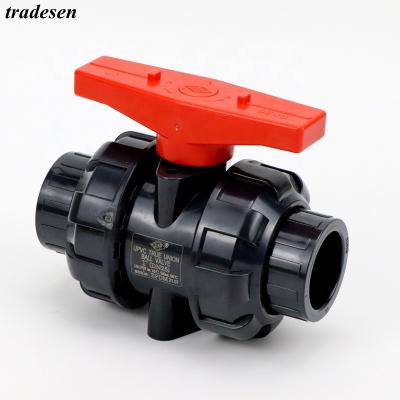 China UPVC PVC Ball Valve Unions Valve Hose Fittings Home Garden Pipe Fittings Aquarium Water Tuber Adapter Garden Hose Connectors 1Pcs I.D20mm~63mm for sale