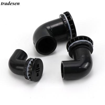 China Aquarium/Garden HOME ID 20~50mm PVC Pipe Butt Aquarium Drain Joints DIY Home Tube Elbow Water Drainage Connectors Fittings for sale