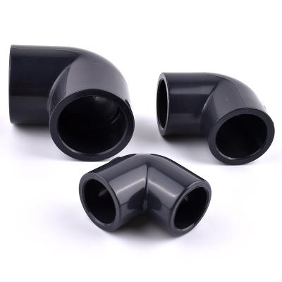 China Water Pipe System ID 20~63mm UPVC Pipe Equal Elbow Connector Irrigation System Hydroponics Planting Frame Elbow Socket Connectors Plastic Fit for sale