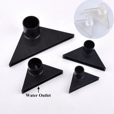 China Universal Adjustable Aquarium Triangle Platypus Acrylic Water Spout Outlet Aquarium Sprinklers Garden Water Pipe Watering Fixture for sale