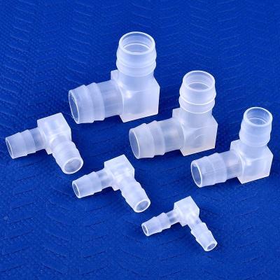 China Hose Connector 4~20mm PP Elbow Connectors Aquarium Tank Fittings Aerate Pump Aerator Pagoda Joint Garden Irrigation Medical Hose Joints for sale