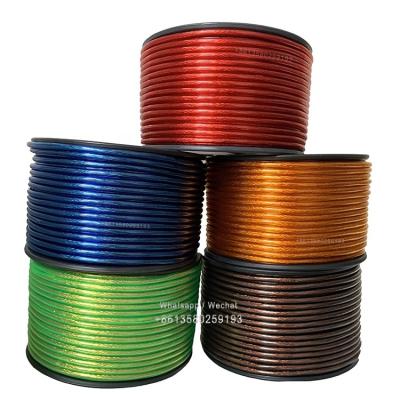 China Microphone No Termination Mic cable 100ft 250ft Transparent Balanced Microphone Cable Bulk clear PVC for sale