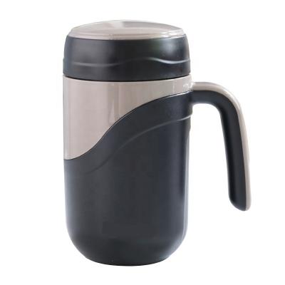 China Hotselling Rotary Water Cup With Handle Contracted Vacuum Cup Pure Color Straight Cup for sale