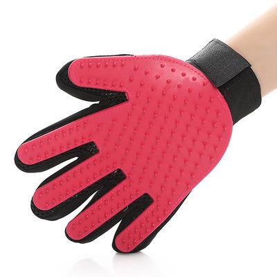 China Amazon Sustainably Popular Touch Bath Rubber Gloves For Removing Hair Dog Pet Floating Gloves for sale