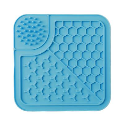 China Eco Friendly Washable Waterproof Silicone Dog Sniffing Slow Feeding Pad for sale