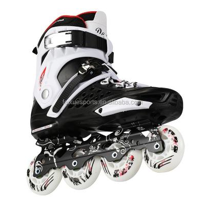 China Resistance of pp composite material led flash roller skates shoes with wheels roller blades PU four wheels shoes for sale