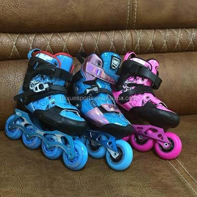 China Wholesale Integrated Skate Shoes PP Composite Material Roller Speed ​​Skate 110mm 100mm 90mm 84mm Carbon Fiber Wheels Professional Shoes Resistance For Kids for sale