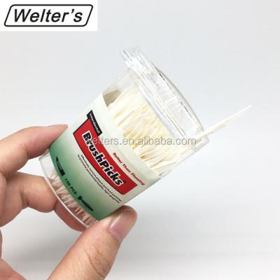 China Brushpicks Disposable Dental Disposable White Plastic Toothpicks (OV150) for sale