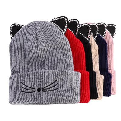 China C108102 COMMON winter cartoon autumn women's warm hat children fashion knitted hat for sale