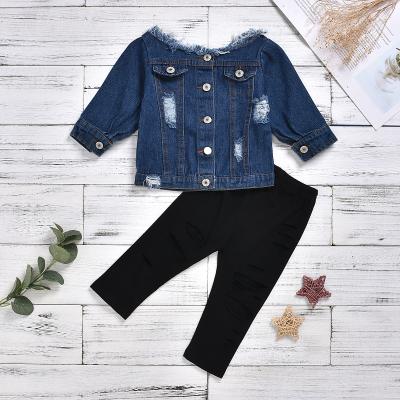 China Wholesale mix denim boutique spring girl clothing children clothing kids clothes girls for sale