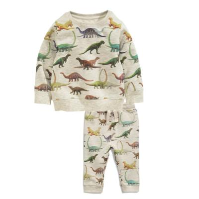 China Woolen/Squishy Outfit Dinosaur Autumn Boys Kids Long Sleeves Tops + 2pcs Panties Set Kids Clothing Sets Outfits for sale