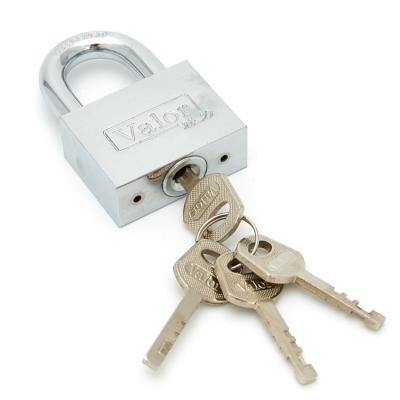 China New Fashion Luxury Porcelain Made Padlock Square Type Iron Padlock Keys Lock With Chrome Plated for sale