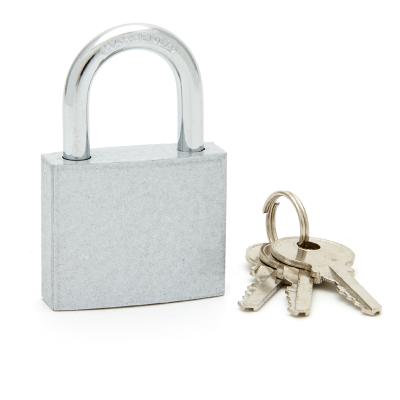 China New euro style silver color paint cheap iron padlock for made in china PL03 for sale