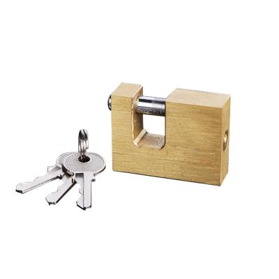 China Security China made high quality heavy duty rectangular brass padlock waterproof soild brass padlock for sale