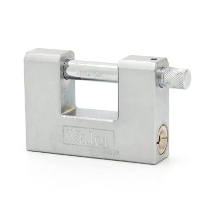 China High Quality Security Rectangular Cross Rectangular High Level Padlock Solid Brass Lock LB22-1 for sale