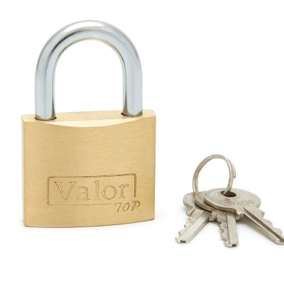 China Wholesale China made factory price medium type brass lock with normal key cheap solid brass lock HB2 for sale