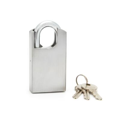 China Best Selling Type Square Shackle Protect Euro Cylinder Replace Waterproof For Outdoor Padlock #304 Stainless Steel Padlock SS08 for sale