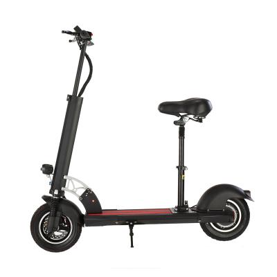 China LED Lights 10 Inch New Electric Off Road Turbo Scooter Adult Strong Power Foldable With Seat For Adults for sale