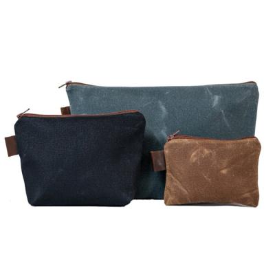 China Madame China Made Waxed Canvas Pouch for sale