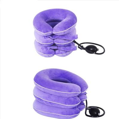 China Customized Adjustable Color Flannel Collar Inflatable Stretcher Medical Correction for sale