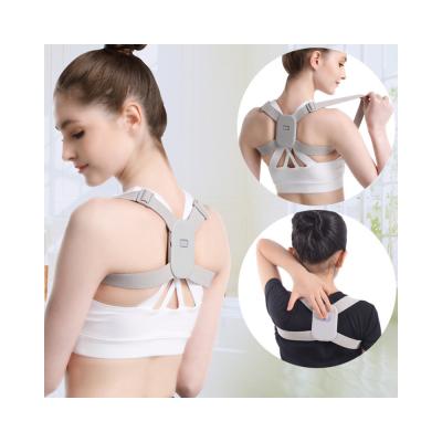 China Adjustable Posture Corrector Intelligent Upper Back Clavicle Brace Sensor Smart Vibration Shoulder Straightener Posture Corrector for sale