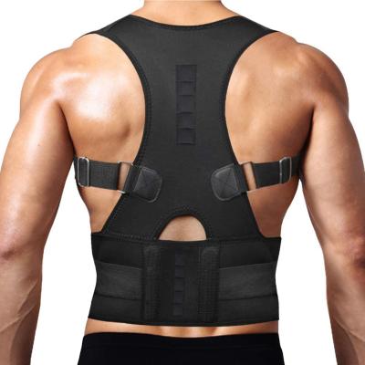 China Comfortable Fabric Customize Back Brace Posture Corrector Adjustable Back Support Shoulder Brace for sale