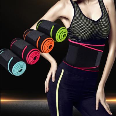 China Soft Sport Sweat Belt With Phone Pocket Belly Stomach Wrap Waist Trimmer Girdle Lumbar Sweat Trainer Girdle Slimming Belt for sale