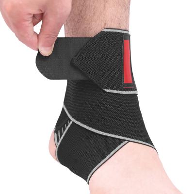 China Breathable Breathable Ankle Support Adjustable Ankle Stabilizer With Compression Wrap Support for sale