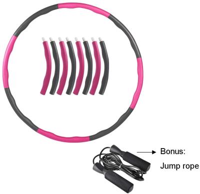 China Polynesian Dance Weighted Detachable Unisex Fitness Body Home Gym 8 Sections Ring Hoop For Adult for sale