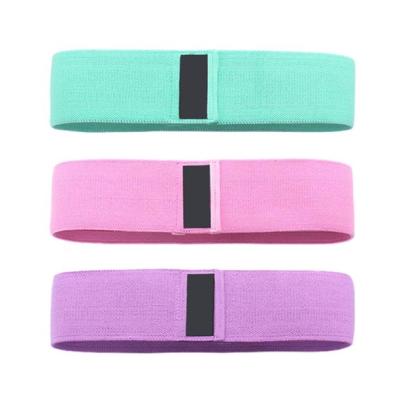 China High Elastic 3pcs in a Small Medium Pack Cotton Resistance Hip Fitness Gym Heavy Duty Band for Home Exercise for sale