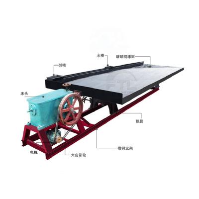 China Gold Table 6s Shaking Vibration Shaking Table Lead Ore Processing Plant for sale