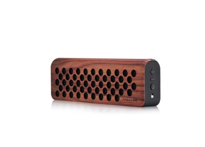 China Handsfree Mini Portable Wireless Bluetooth Speaker Hi Fi Stereo Wooden Case for sale