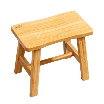 China Factory Direct Customized Bamboo Furniture Eco-Friendly Customized Bamboo Children's Square Bamboo Stool for sale