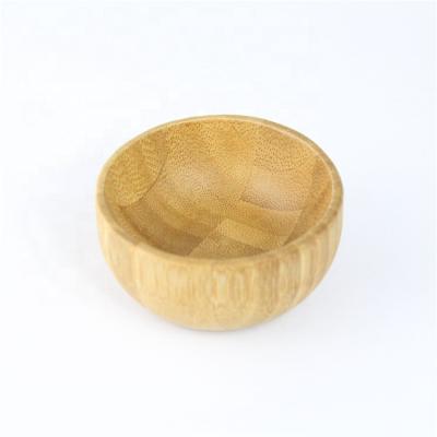 China 1 Custom Made Good Quality Nature Eco-Friendly Small Bamboo Bowl Face Cream Bowl for sale