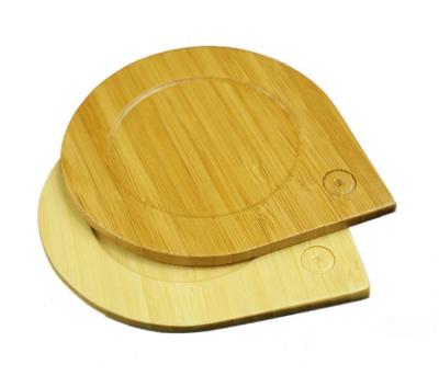 China Europe Place Mat Wooden No-slip Single Coaster Heat Resistant Cup Mats Tablemats for sale