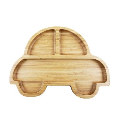 China Cute Eco Friendly Bamboo Baby Food Dish Toddler Dish Dessert Dish Bowl Dish Bowl Dish Kids Food and Kitchen Organizer for sale