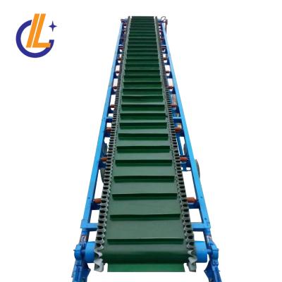 China Large Angle Heat Resistant Skirt Powder Pneumatic Rubber Belt Conveyor Conveying System for sale