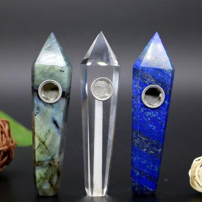 China Crystal Smoking Pipe Quartz Crystal Easy Smoking Clear Pipe For Healthy Smoking for sale