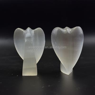 China Easy Smoking For Wholesale Crystal Selenite Carving Natural Angel Quartz for sale