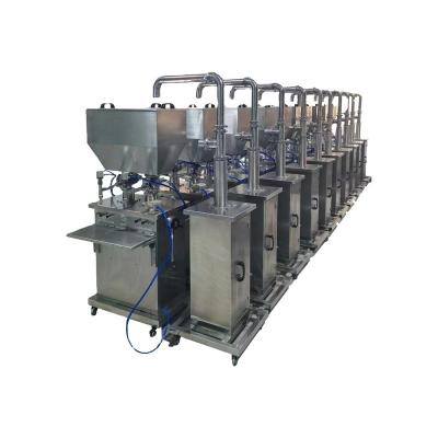 China Semi Automatic Vertical Food Honey Peanut Butter Sauce Oil Filling Machine for sale