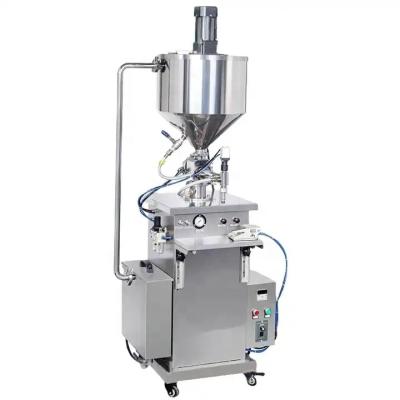 China Food Stainless Steel Pneumatic Vertical Piston Cosmetic Paste Tube Cream Filling Machine for sale