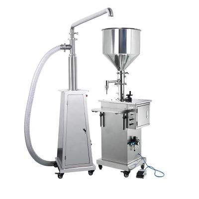 China Semi-automatic Food Cooking Gas Filling Machine Pneumatic Vertical Filling Machine For Methylated Spirit Alcohol Shampoo Line for sale