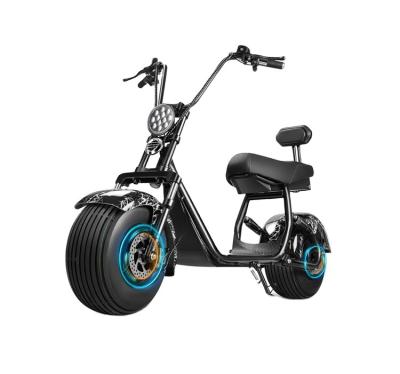 China High quality unisex 60V 1500W two seats two wheels fat tire electric scooter with 3 speed adjust function for sale