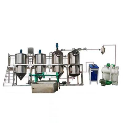 China Factory High Quality Stainless Steel Sunflower Soybean Corn Refined Crude Oil Refining Machine for sale