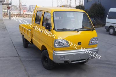 China Double Cab Fully Electric Truck , 48V Flexible Sterring Electric Transport Truck for sale